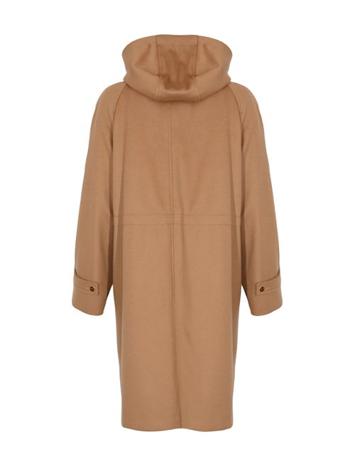 Parka lungo Alcade in drap di lana con interno trapuntato imbottito MAX MARA STUDIO | 2526036012600006